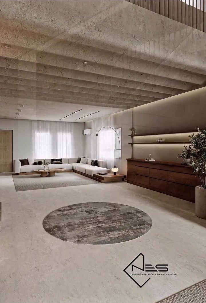 NES warm contemporary interior design concept